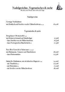 Neue Speisenkarte Endstation 2025.2
