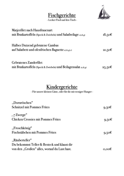 Neue Speisenkarte Endstation 2025.3